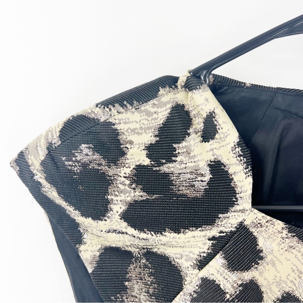 ✅TIBI LEOPARD PRINT CAP SLEEVE MINI‎ DRESS SIZE 4 - Picture 5 of 10